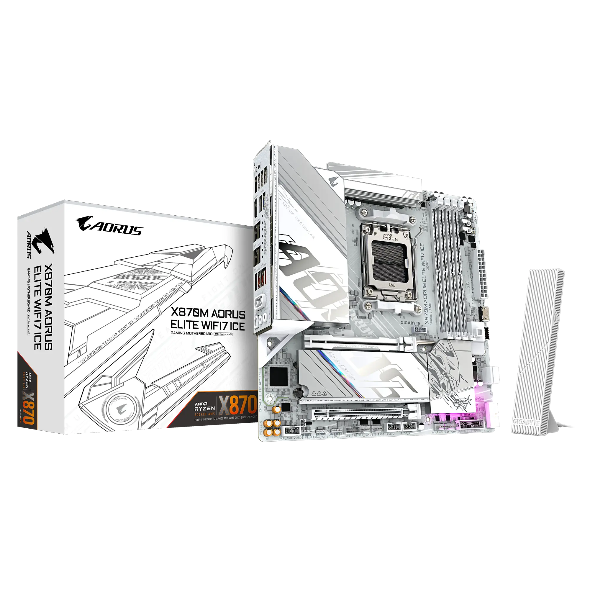 GIGABYTE X870M AORUS Elite WIFI7 ICE