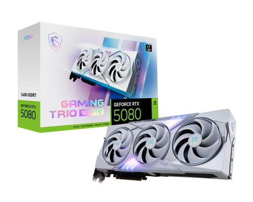 MSI RTX 5080 16GB Gaming TRIO White