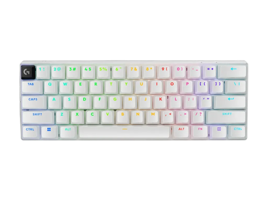 Logitech G PRO X 60% Wireless Gaming Keyboard (Tactile Optical) (White)