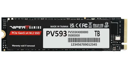 Patriot Viper PV593 1TB PCIe Gen5 x4 M.2 2280 SSD