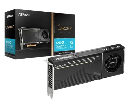 ASRock Creator Radeon AI PRO R9700 32GB