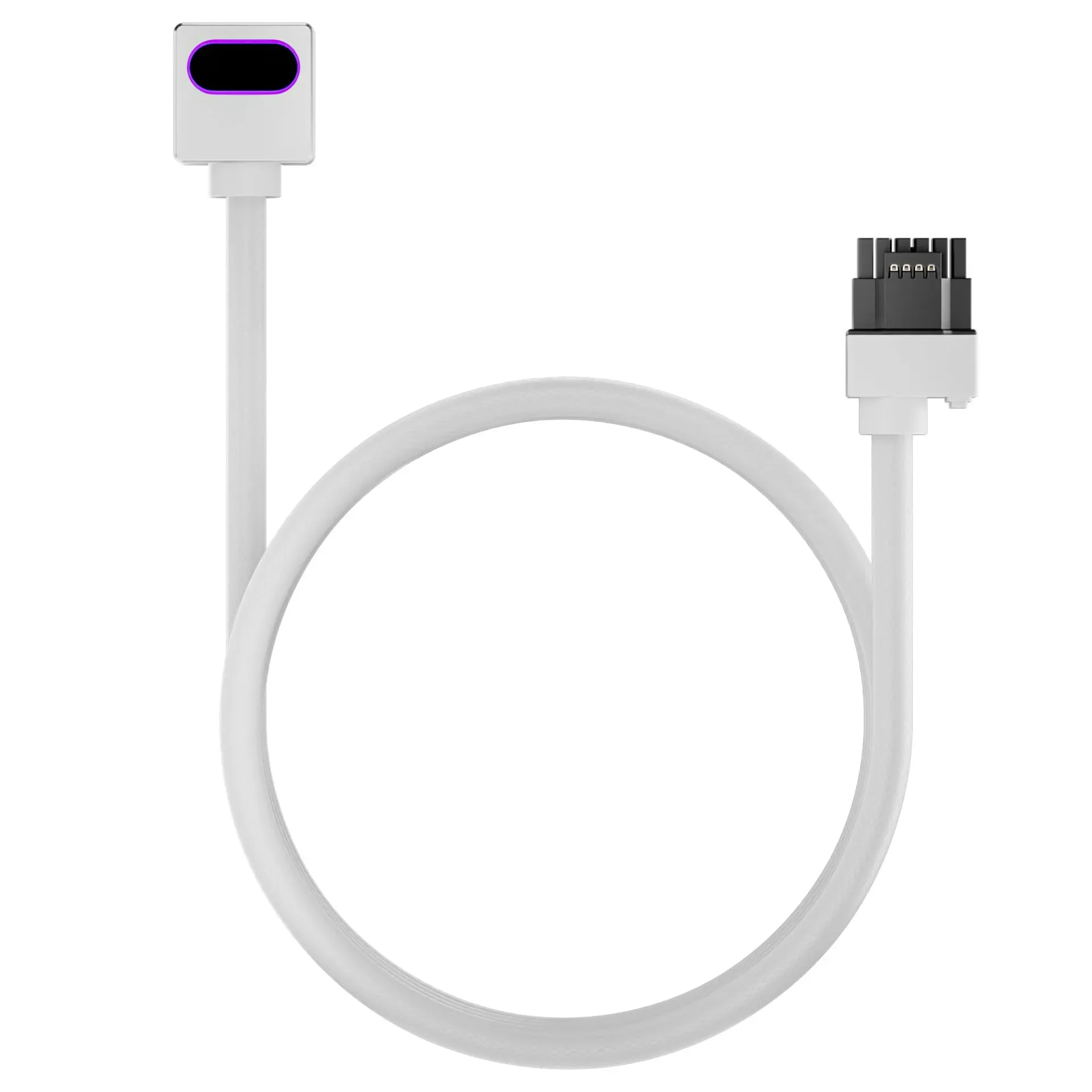AsiaHorse Hydra-16PIN 12VHPWR Modular Cable, 90 Degree Adapter (White)